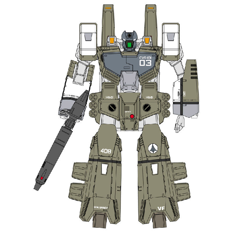 Hasegawa 1/72 Scale Plastic Model  Super Dimension Fortress Macross : VF-1A Armored Valkyrie "Operation Bullseye Part1"