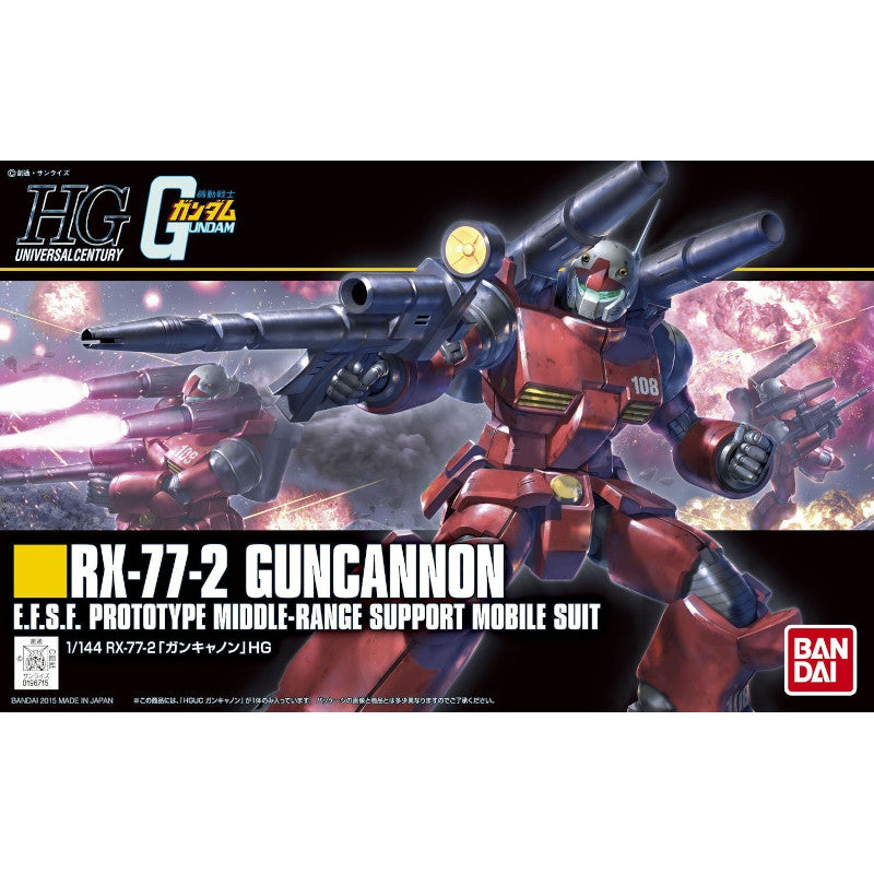 HGUC 1/144 Plastic Model Mobile Suit Gundam : RX-77-2 Guncannon (Revive ver.)