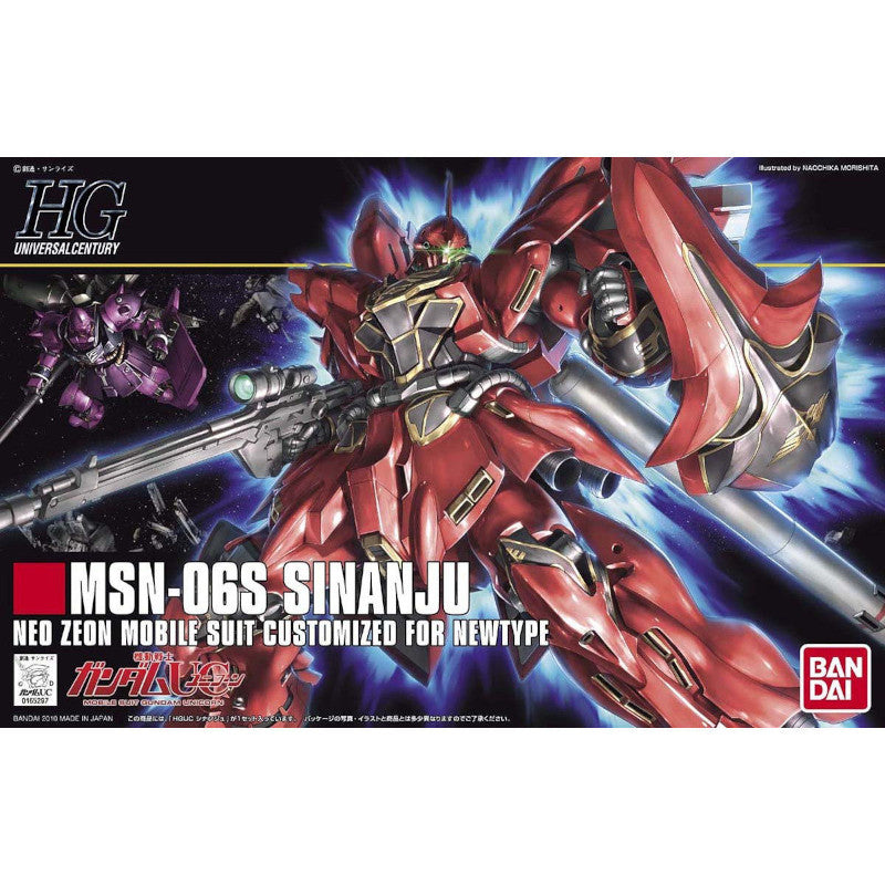 HGUC 1/144 Plastic Model Mobile Suit Gundam Unicorn : MSN-06S Sinanju