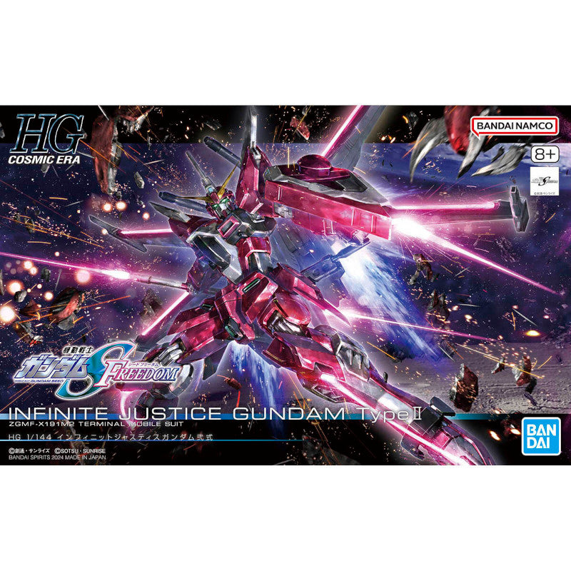 High Grade 1/144 Plastic Model Mobile Suit Gundam SEED FREEDOM : Infinite Justice Gundam type II