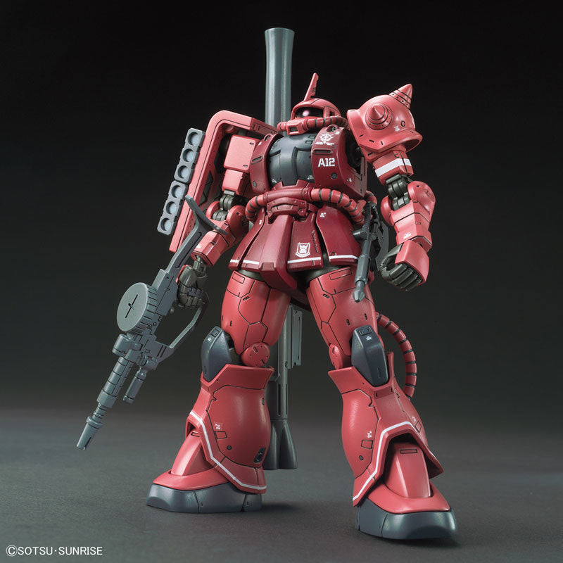 High Grade 1/144 Plastic Model Mobile Suit Gundam THE ORIGIN : MS-06S Zaku II (Red Comet Ver.)