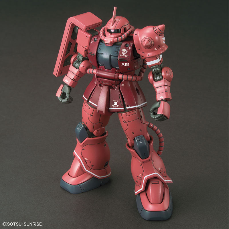 High Grade 1/144 Plastic Model Mobile Suit Gundam THE ORIGIN : MS-06S Zaku II (Red Comet Ver.)