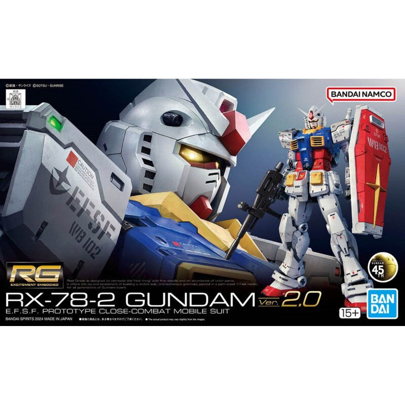 RG 1/144 Plastic Model Mobile Suit Gundam : RX-78-02 Gundam Ver.2.0