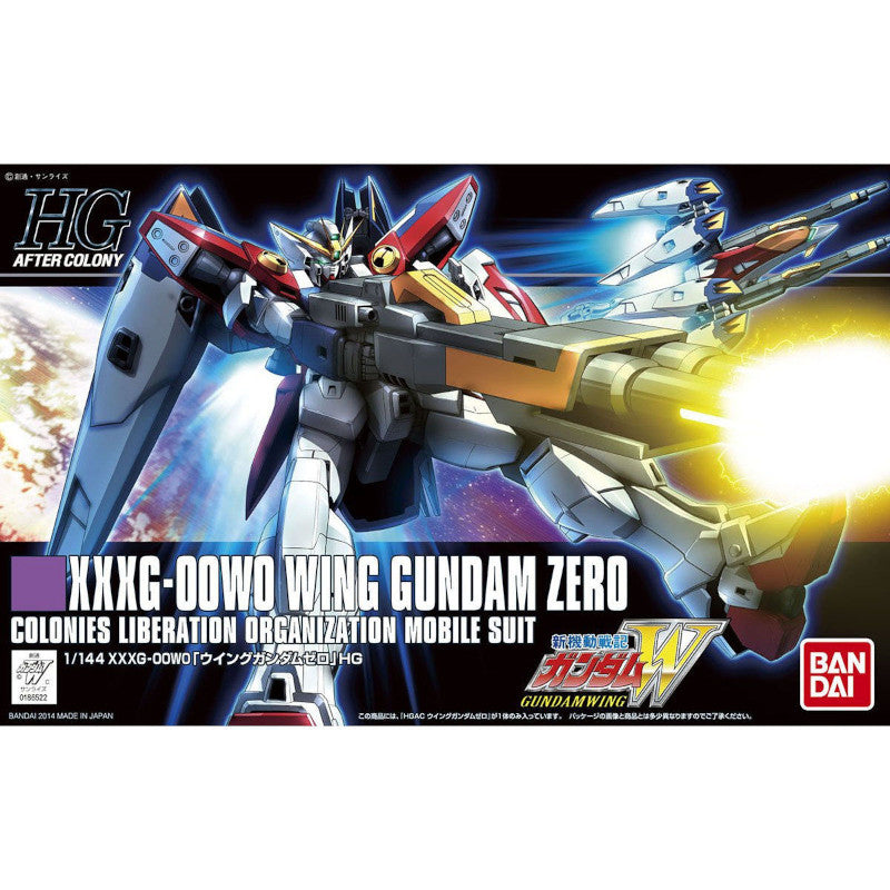 High Grade 1/144 Plastic Model New Mobile Report Gundam Wing : XXXG-00W0 Wing Gundam Zero