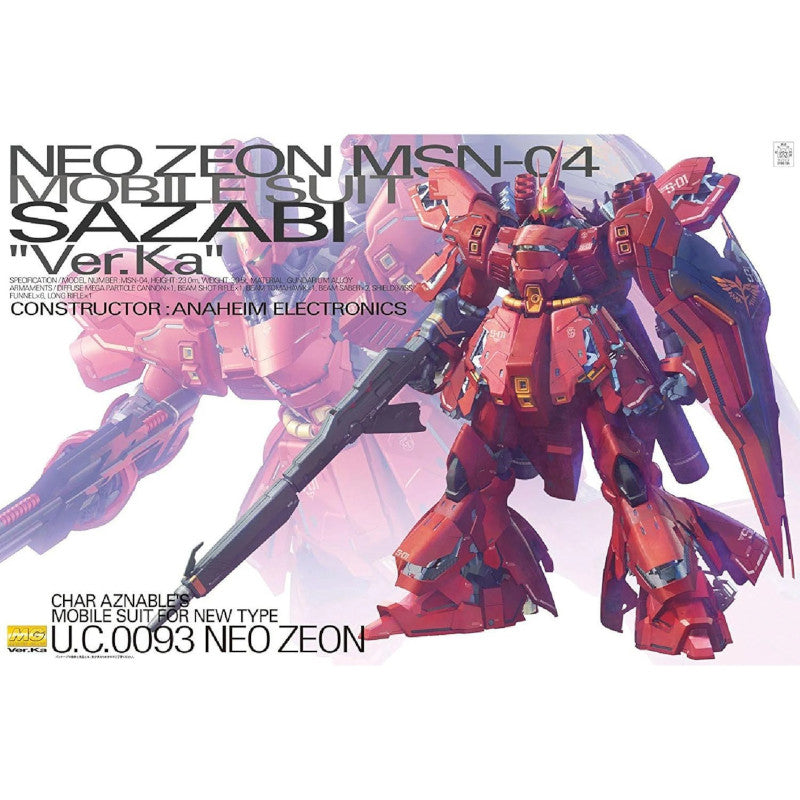 MG 1/100 Plastic Model Mobile Suit Gundam Char's Counterattack : MSN-04 Sazabi