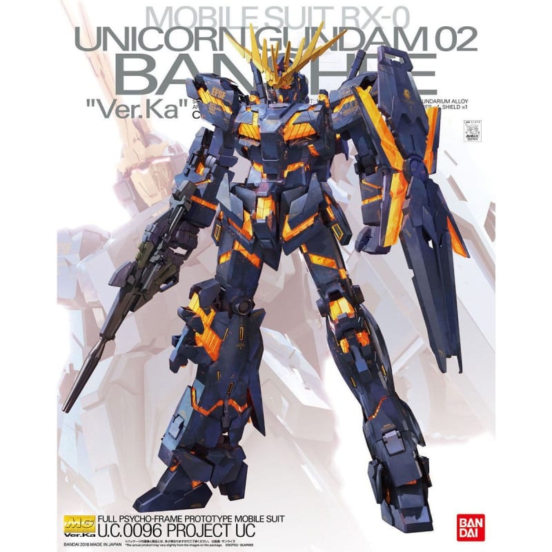 MG 1/100 Plastic Model Mobile Suit Gundam Unicorn : RX-0 Unicorn Gundam 02 Banshee Ver.Ka
