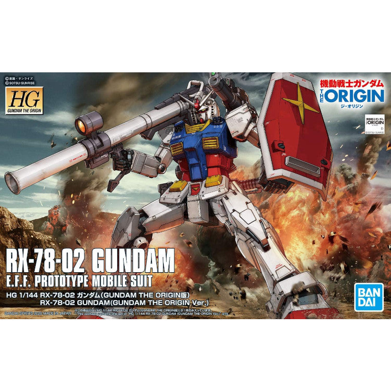 High Grade 1/144 Plastic Model Mobile Suit Gundam THE ORIGIN : RX-78-02 Gundam (GUNDAM THE ORIGIN Ver.）