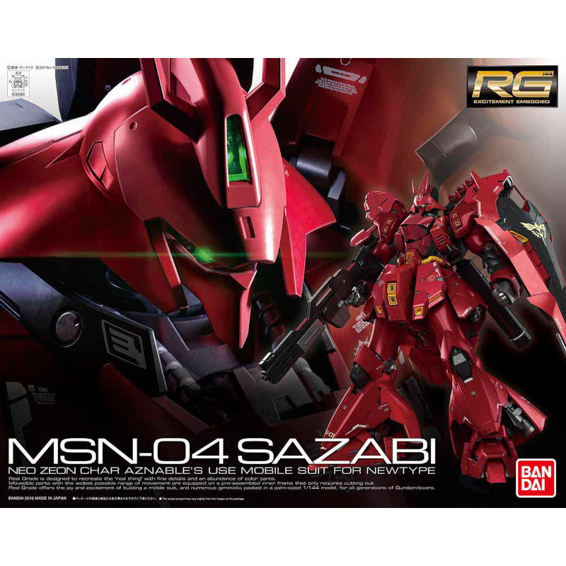 RG 1/144 Plastic Model Mobile Suit Gundam Char's Counterattack : MSN-04 Sazabi