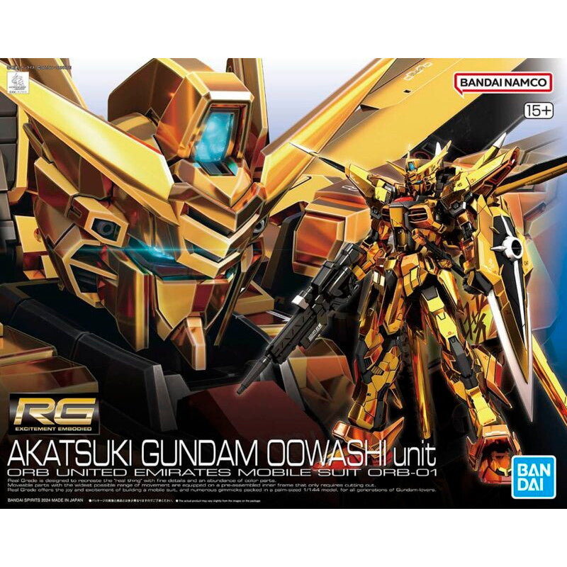 RG 1/144 Plastic Model Mobile Suit Gundam SEED DESTINY : Akatsuki Gundam (Oowashi Unit)