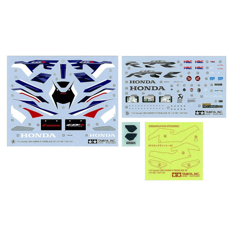 TAMIYA 1/12 Plastic Model : CBR1000RR-R FIREBLADE SP