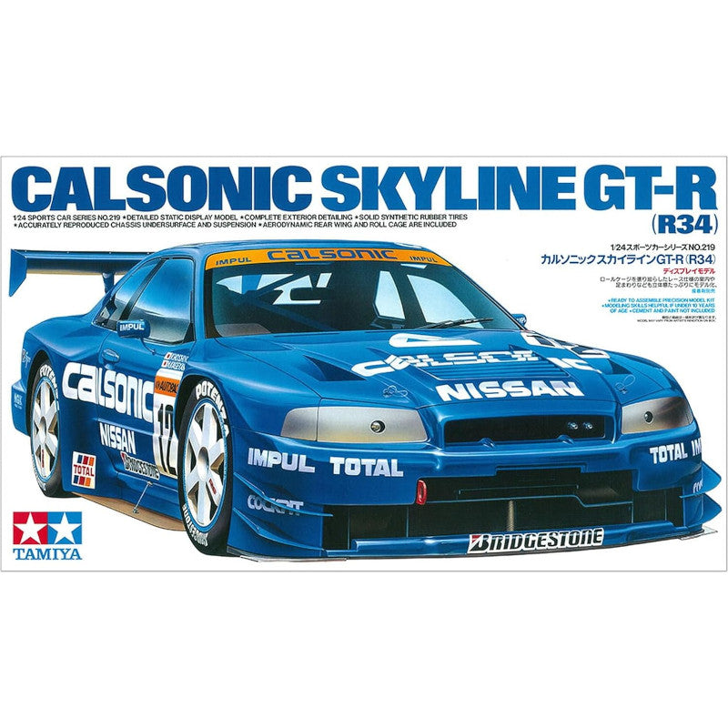 TAMIYA 1/24 Plastic Model : CALSONIC SKYLINE GT-R (R34)