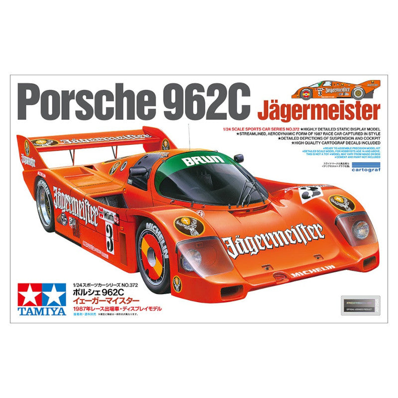TAMIYA 1/24 Plastic Model : PORSCHE 962C JÄGERMEISTER