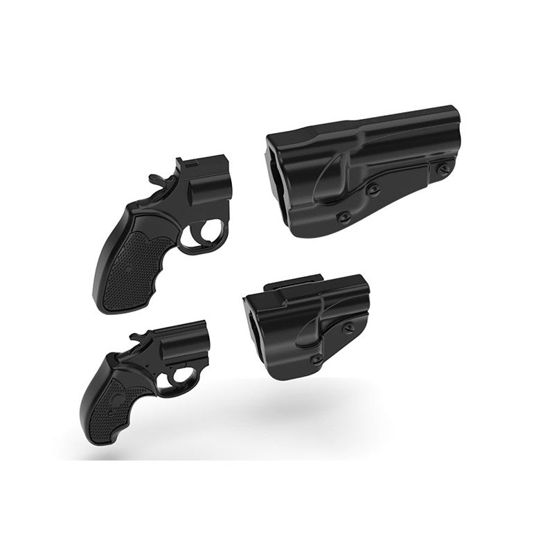 Tomytec 1/12 Scale Plastic Model : LittleArmory [LA074] Revolver Set A
