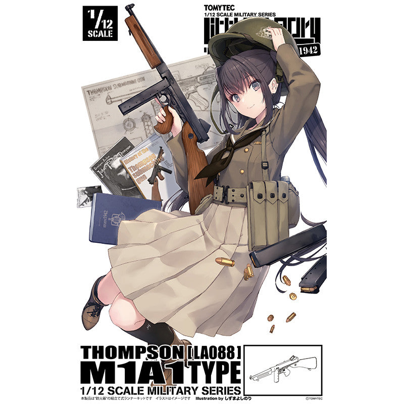 Tomytec 1/12 Scale Plastic Model : LittleArmory [LA088] Thompson M1A1 Type