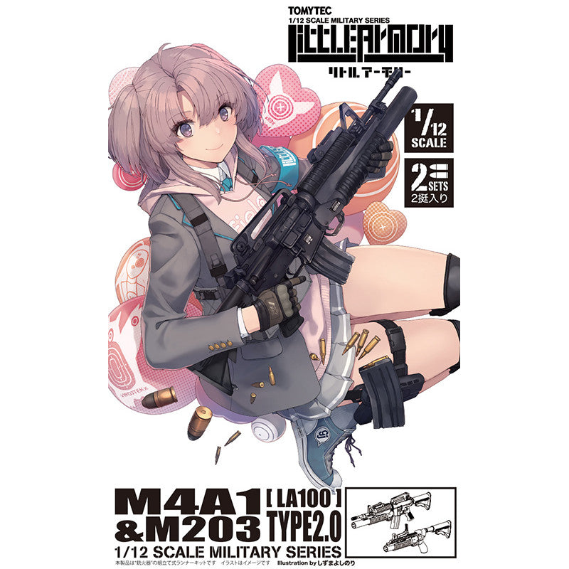 Tomytec 1/12 Scale Plastic Model : LittleArmory [LA100] M4A1 & M203 Type 2.0