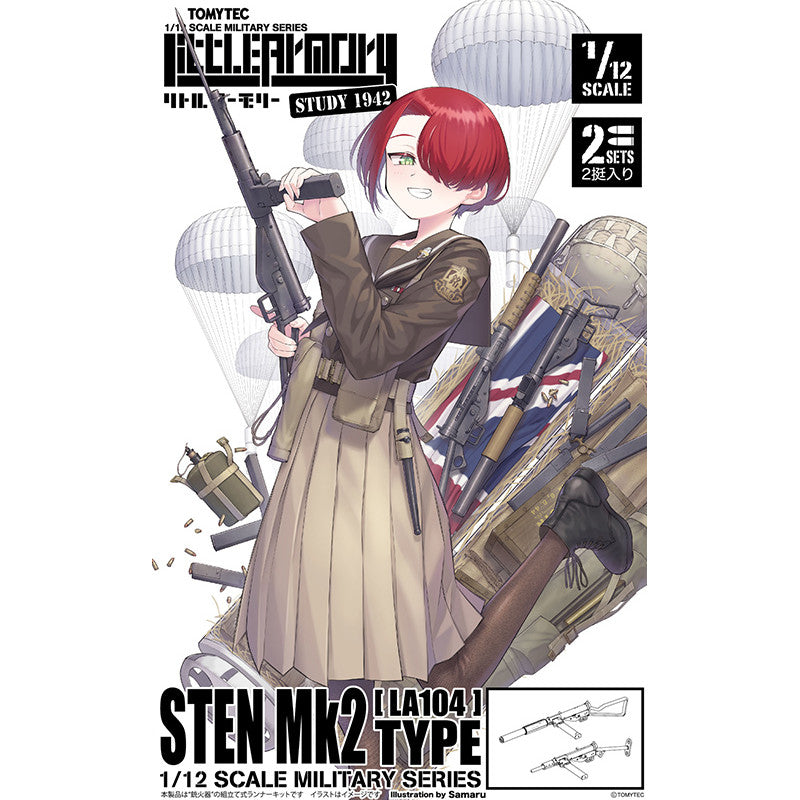 Tomytec 1/12 Scale Plastic Model : LittleArmory [LA104] STEN Mk2 Type