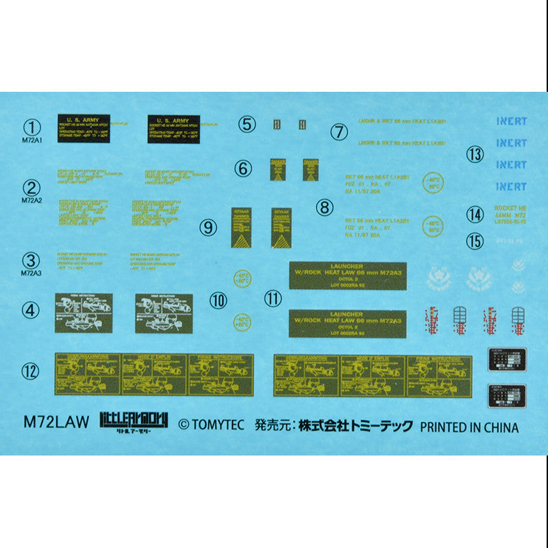 Tomytec 1/12 Scale Plastic Model : LittleArmory [LA106]M72LAW Type