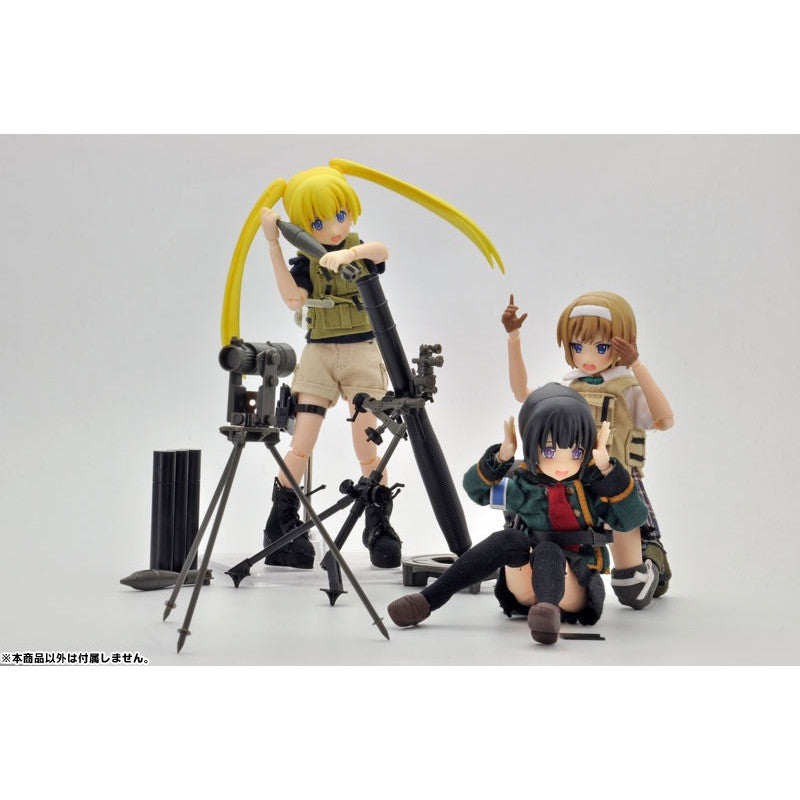 Tomytec 1/12 Scale Plastic Model : LittleArmory [LD007] 81mm Mortar L16 Type