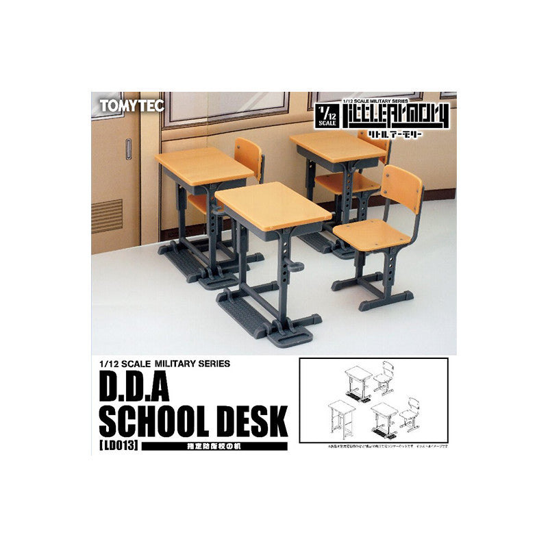 Tomytec 1/12 Scale Plastic Model : LittleArmory [LD013] Specified Defense School Desk