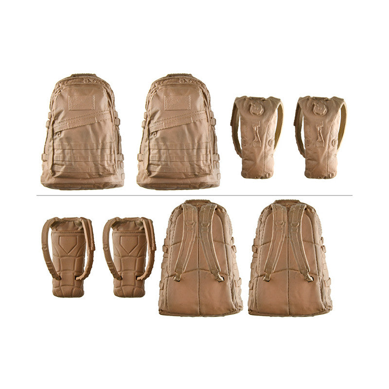 Tomytec 1/12 Scale Plastic Model : LittleArmory [LD036] Backpack Set A Set