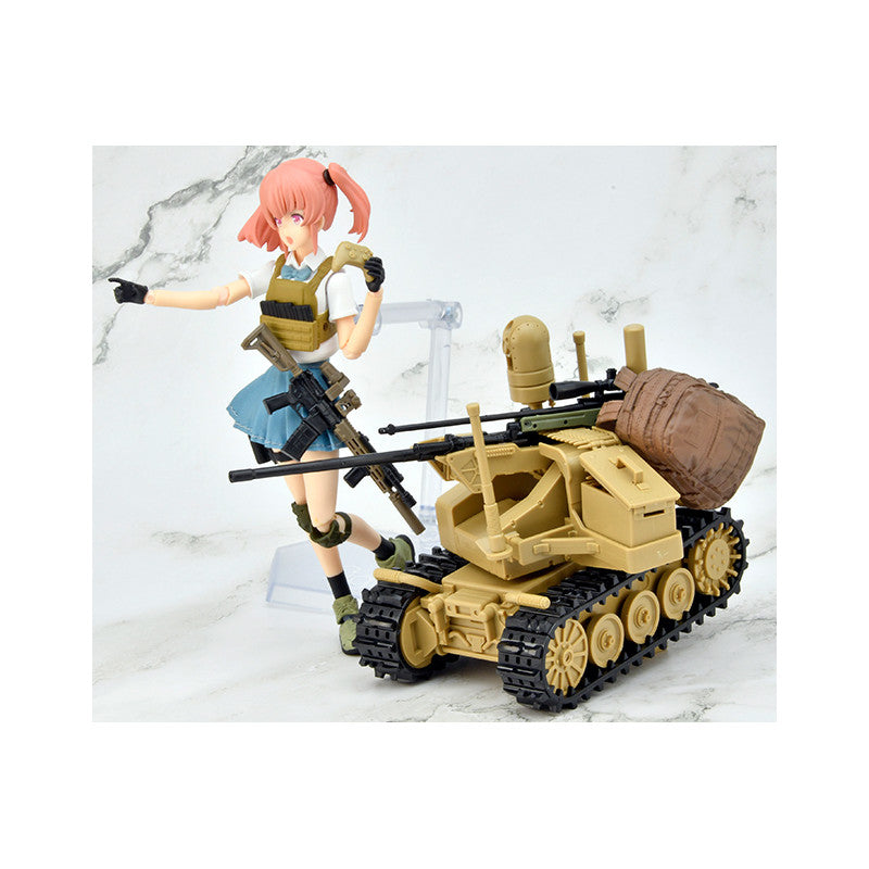 Tomytec 1/12 Scale Plastic Model : LittleArmory [LD049] UGV Armed Robot System 2 Caliber Carrier