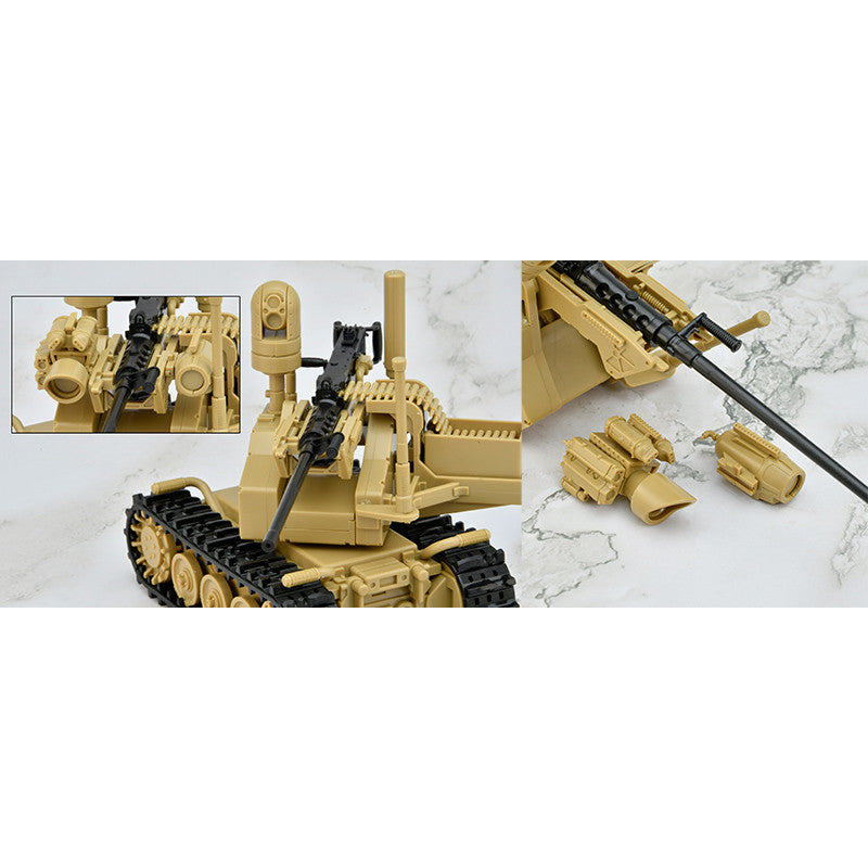 Tomytec 1/12 Scale Plastic Model : LittleArmory [LD049] UGV Armed Robot System 2 Caliber Carrier